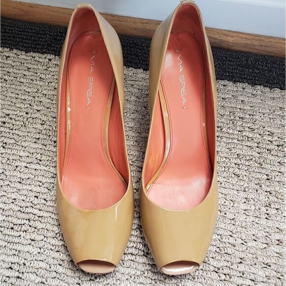 Via Spiga Shoes - Via Spiga Peeptoe Pumps 8.5